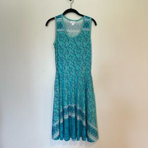 Lularoe Nicki Sleeveless A-line Tank Pocket Dress Small